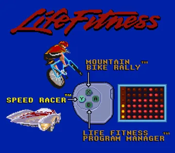 Exertainment Mountain Bike Rally + Speed Racer (USA) screen shot game playing